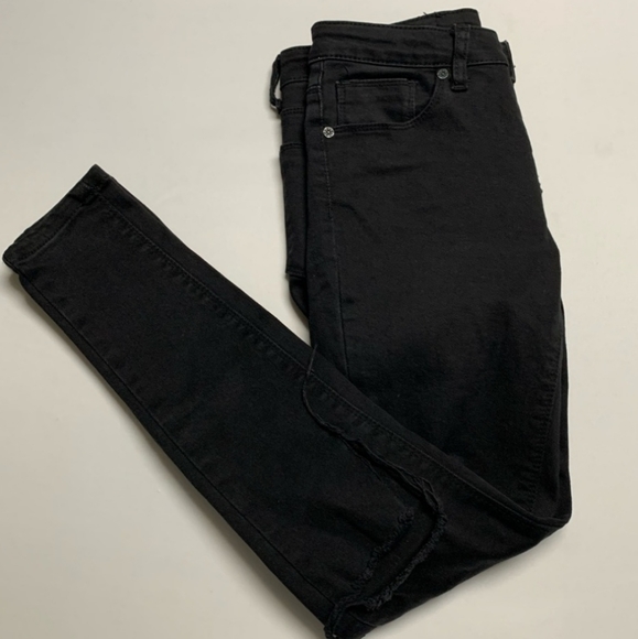 UNIF Push Black Distressed Skinny Jeans - Picture 4 of 9